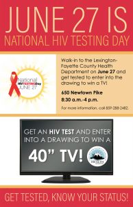 National HIV Testing Day @ Lexington-Fayette County Health Department | Lexington | Kentucky | United States