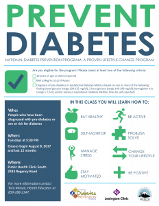 Diabetes Prevention Program @ Lexington-Fayette County Health Department South | Lexington | Kentucky | United States