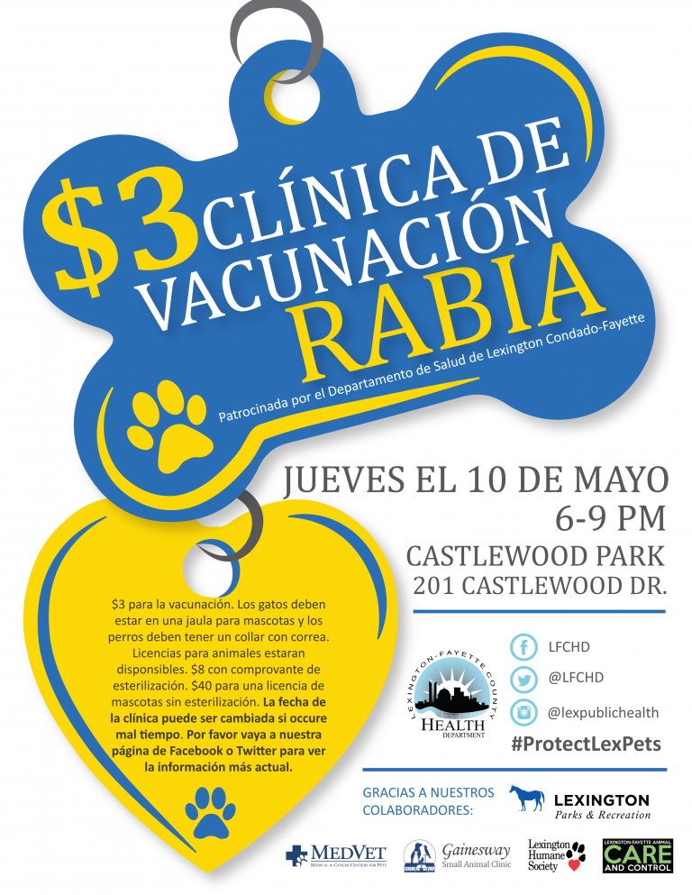 Health department to hold annual rabies clinic May 10 at Castlewood ...