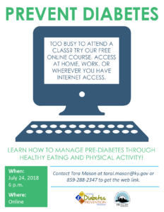 Online Diabetes Prevention Class