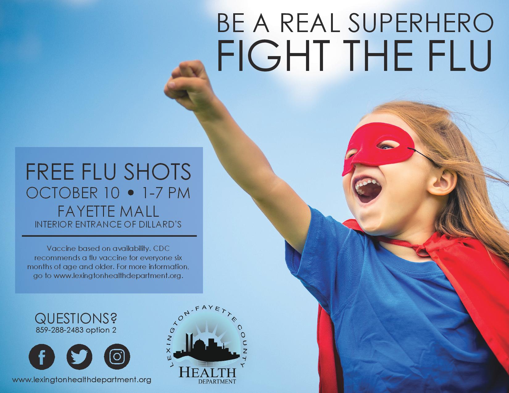 Free Flu Shots at the Mall, Y’all: annual event returns 10/10
