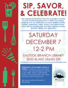 Sip, Savor, & Celebrate! @ Lexington Public Library Eastside Branch | Lexington | Kentucky | United States