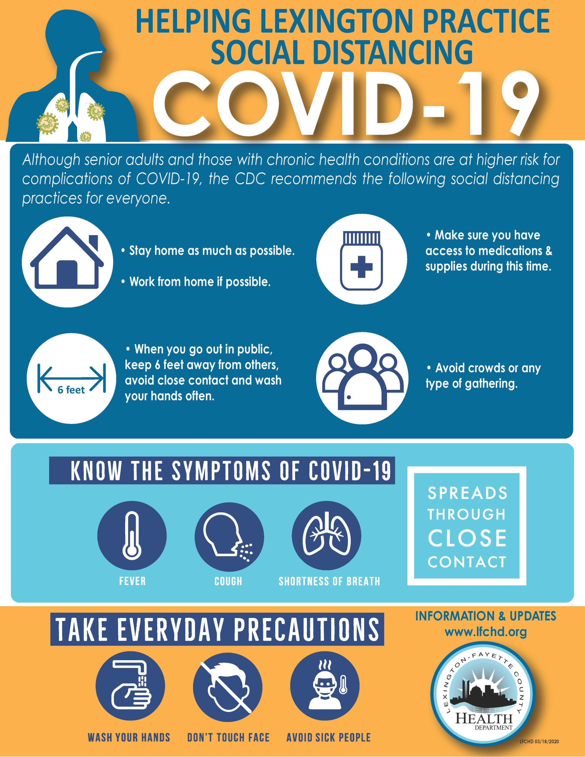 Social distancing recommended with 1 new COVID-19 case in Lexington