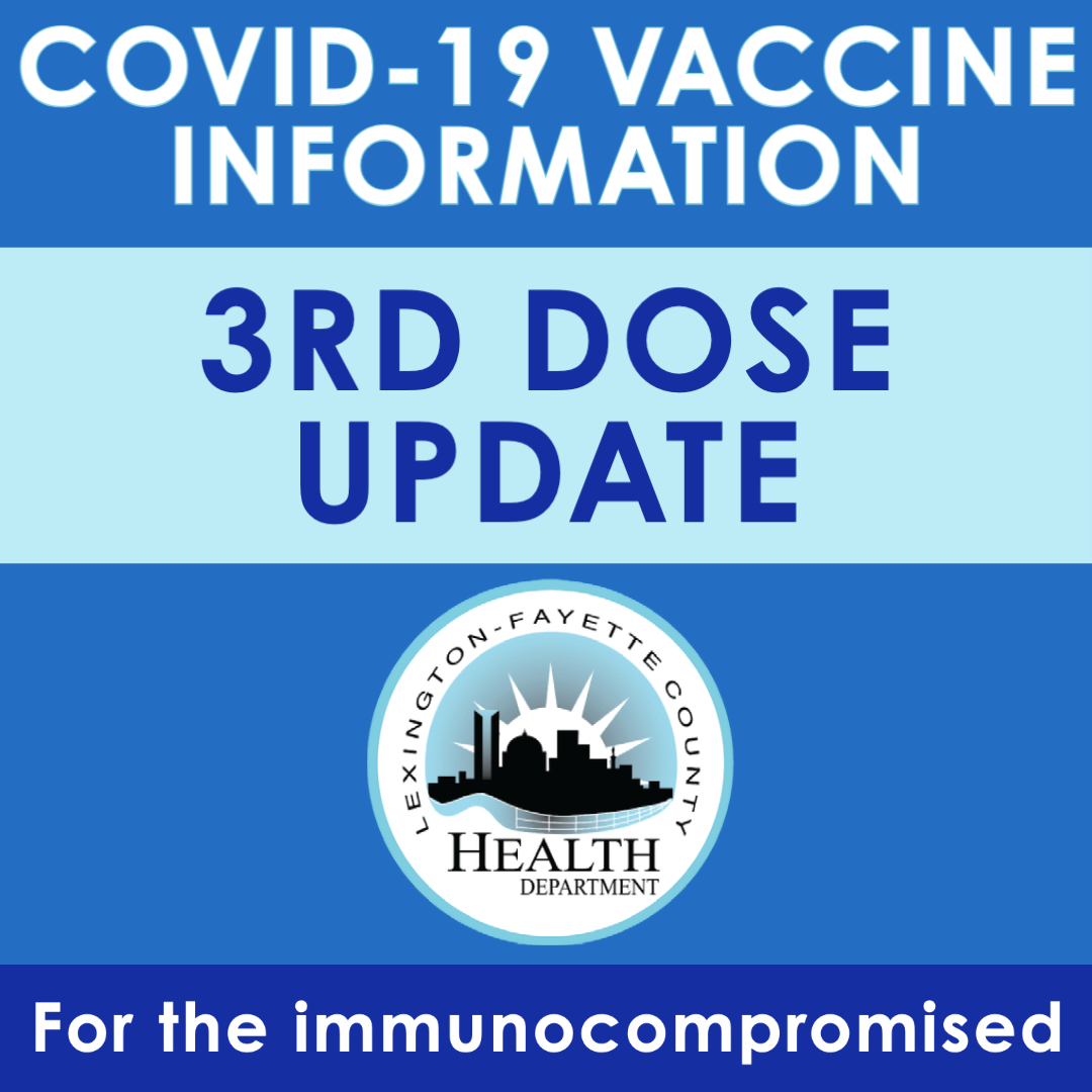 3rd COVID-19 dose available Aug. 23 for immunocompromised people