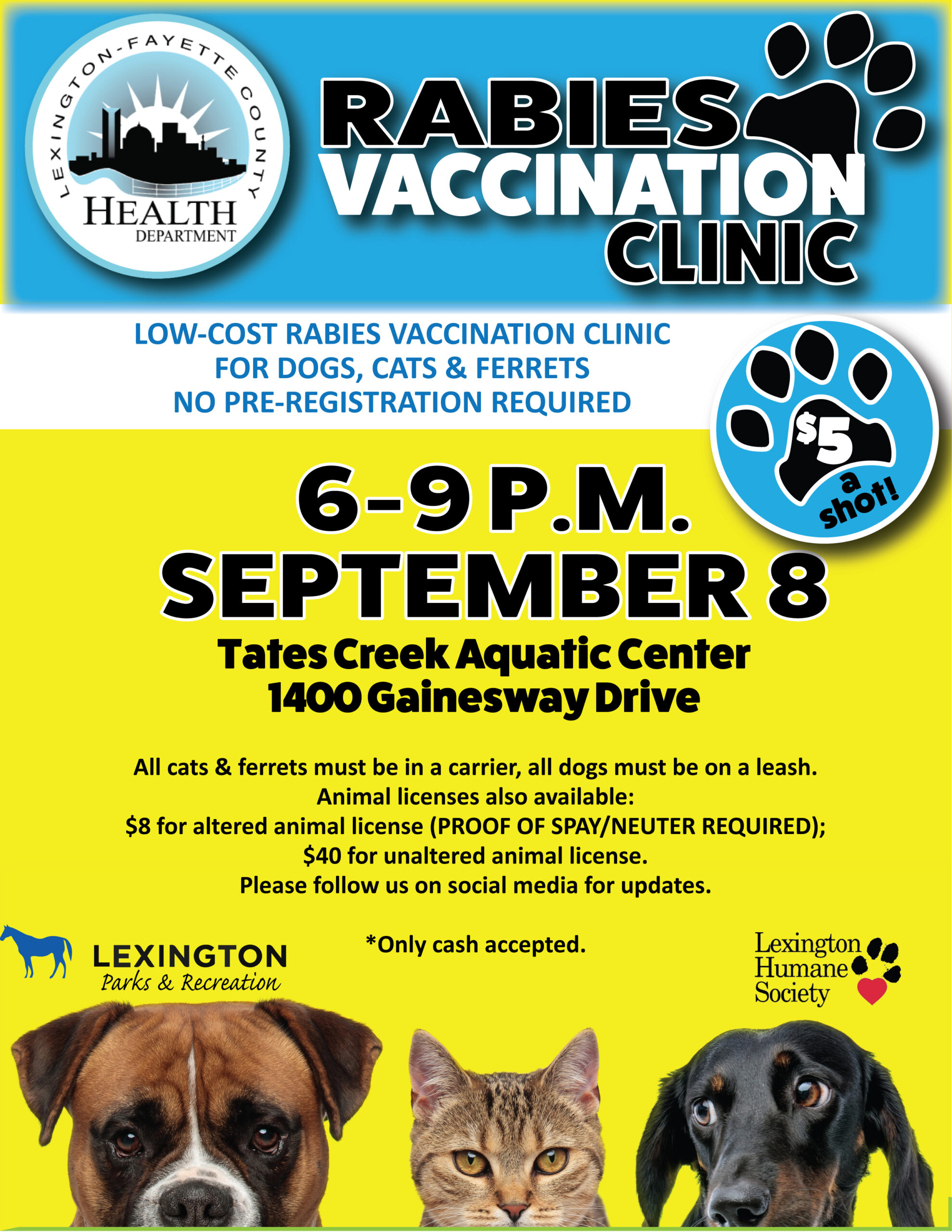 Rabies Vaccination Clinic – Lexington-Fayette County Health Department