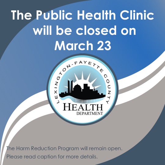 Public Health Clinic to be closed March 23