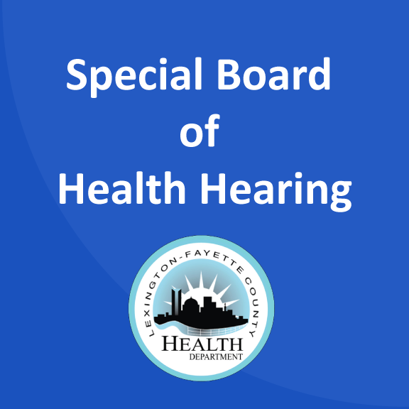 Special Board of Health meeting scheduled for May 4