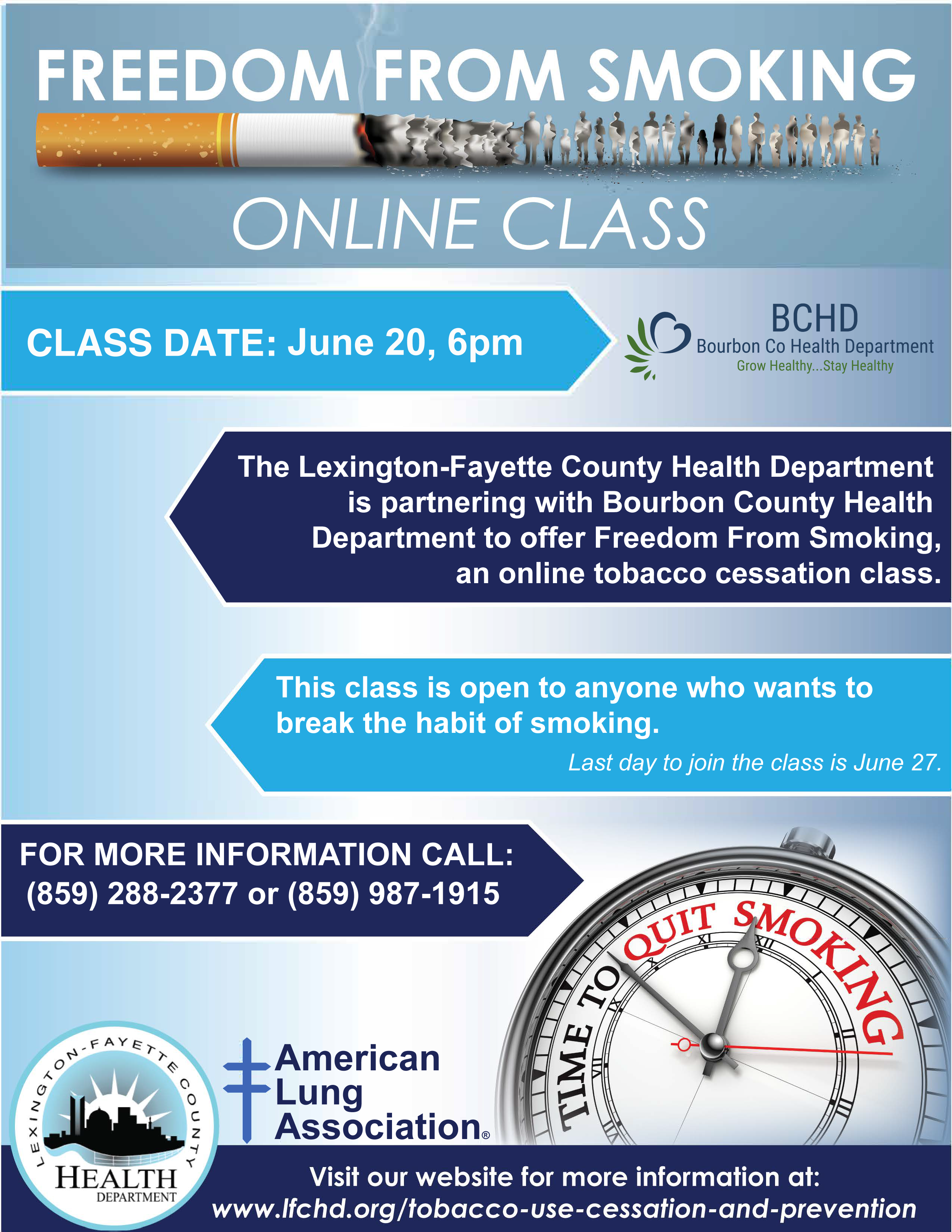 Freedom from Smoking class starts June 20