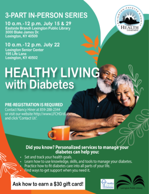 Healthy Living with Diabetes July 2025