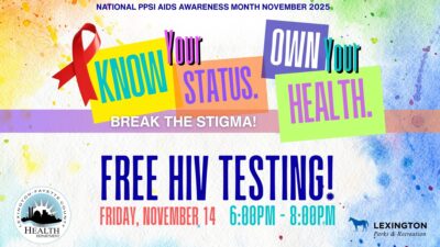 AIDS Awareness Month Free HIV Testing - Nov 14